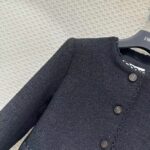 Dior Women CD Cropped Jacket Black Double-Sided Virgin Wool Bouclé - Bild 6