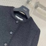 Dior Women CD Cropped Jacket Black Double-Sided Virgin Wool Bouclé - Bild 5