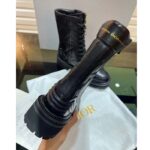 Dior Women CD D-Unit Ankle Boot Black Quilted Cannage Calfskin - Imagen 6