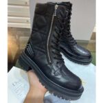 Dior Women CD D-Unit Ankle Boot Black Quilted Cannage Calfskin - Imagen 3