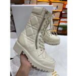 Dior Women CD D-Unit Ankle Boot Rear Zipper Fastening Tongue Signature - immagine 3