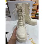 Dior Women CD D-Unit Ankle Boot Rear Zipper Fastening Tongue Signature - immagine 4