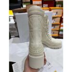 Dior Women CD D-Unit Ankle Boot Rear Zipper Fastening Tongue Signature - immagine 7