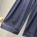 Dior Women CD Denim Couture Flared Jeans Belt Deep Blue Cotton Denim - immagine 5