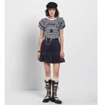 Dior Women CD Dior Caro Belt Black Smooth Calfskin White Glass Pearls 20 MM Width - Bild 12