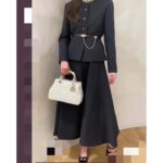 Dior Women CD Dior Caro Belt Black Smooth Calfskin White Glass Pearls 20 MM Width - Bild 6