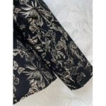 Dior Women CD Fitted Jacket Black Technical Jacquard Gold-Tone Allover Butterfly Motif – Image 9