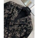 Dior Women CD Fitted Jacket Black Technical Jacquard Gold-Tone Allover Butterfly Motif – Image 5