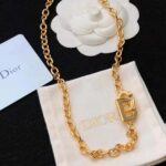 Dior Women CD Lock Necklace Gold-Finish Metal - immagine 3