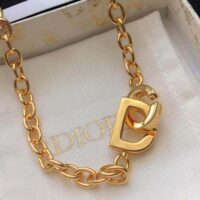 Dior Women CD Lock Necklace Gold-Finish Metal (1)