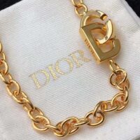 Dior Women CD Lock Necklace Gold-Finish Metal (1)