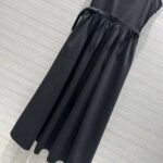 Dior Women CD Mid-Length Belted Dress Black Wool Silk – Bild 4