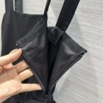 Dior Women CD Mid-Length Belted Dress Black Wool Silk – Bild 12