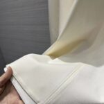 Dior Women CD Mid-Length Belted Dress Ecru Wool Silk Shantung - Bild 10