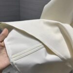 Dior Women CD Mid-Length Belted Dress Ecru Wool Silk Shantung - Bild 13