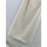 Dior Women CD Mid-Length Straight-Cut Skirt Ecru Wool Silk Waistband Side Vents - immagine 4