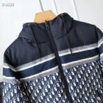 Dior Men CD Reversible Long Puffer Jacket Blue Ecru Dior Oblique Quilted Technical Taffeta - Image 6