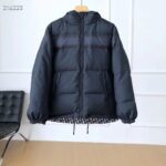 Dior Men CD Reversible Long Puffer Jacket Blue Ecru Dior Oblique Quilted Technical Taffeta - Image 4