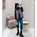 Dior Women CD Reversible Puffer Vest Blue Ecru Dior Oblique Quilted Technical Taffeta - Image 10