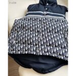 Dior Men CD Reversible Puffer Vest Blue Ecru Dior Oblique Quilted Technical Taffeta - Imagen 4