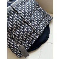 Dior Women CD Reversible Puffer Vest Blue Ecru Dior Oblique Quilted Technical Taffeta (8)