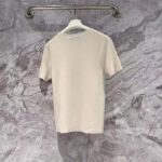 Dior Men CD Short-Sleeved Sweater Ecru Cashmere Silk Knit - Image 3