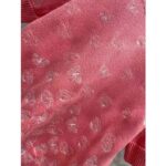 Dior Women CD Short-Sleeved Sweater Pink Wool Cashmere Knit Gradient Butterflies Motif - immagine 8