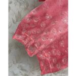 Dior Women CD Short-Sleeved Sweater Pink Wool Cashmere Knit Gradient Butterflies Motif - immagine 9