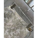 Dior Women CD Skort White Technical Fabric Gold-Tone Allover Butterfly Motif – Image 6