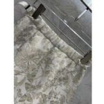 Dior Women CD Skort White Technical Fabric Gold-Tone Allover Butterfly Motif – Image 5