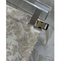 Dior Women CD Skort White Technical Fabric Gold-Tone Allover Butterfly Motif (12)