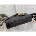 Dior Women CD Small Lady D-Joy Bag Black Patent Cannage Calfskin - Image 6