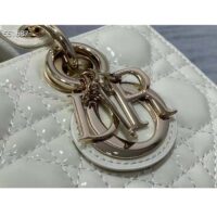 Dior Women CD Small Lady D-Joy Bag Latte Patent Cannage Calfskin (6)