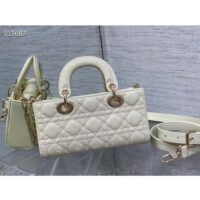Dior Women CD Small Lady D-Joy Bag Latte Patent Cannage Calfskin (6)