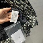 Dior Women CD Waterproof Hooded Jacket Blue Technical Taffeta Jacquard Dior Oblique Motif - Image 10