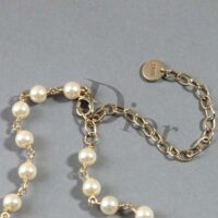 Dior Women Métamorphose Choker Gold-Finish Metal and White Resin Pearls (1)