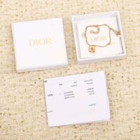 Dior Women Plan De Paris Bracelet Gold-Finish Metal and White Resin Pearls (1)