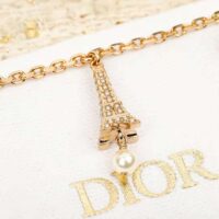 Dior Women Plan De Paris Bracelet Gold-Finish Metal and White Resin Pearls (1)