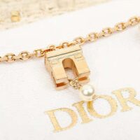 Dior Women Plan De Paris Bracelet Gold-Finish Metal and White Resin Pearls (1)