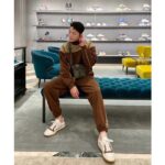 Gucci GG Men Cotton Jersey Sweatshirt GG Canvas Yoke Crewneck Dropped Shoulder Batwing Sleeves - immagine 14