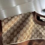 Gucci GG Men Cotton Jersey Sweatshirt GG Canvas Yoke Crewneck Dropped Shoulder Batwing Sleeves - immagine 6