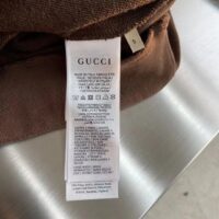 Gucci GG Men Cotton Jersey Sweatshirt GG Canvas Yoke Crewneck Dropped Shoulder Batwing Sleeves (11)