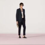 Gucci GG Men Cotton Knit V-Neck Sweater Web Ivory Interlocking G Patch Long Sleeves - immagine 11