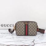 Gucci GG Unisex Ophidia GG Crossbody Bag Beige Ebony GG Supreme Canvas Double G – Bild 3