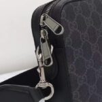 Gucci GG Unisex Ophidia GG Crossbody Bag Interlocking G Black GG Supreme Canvas Zip Closure - Image 10