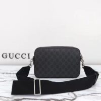 Gucci GG Unisex Ophidia GG Crossbody Bag Interlocking G Black GG Supreme Canvas Zip Closure (5)