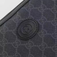 Gucci GG Unisex Ophidia GG Crossbody Bag Interlocking G Black GG Supreme Canvas Zip Closure (5)