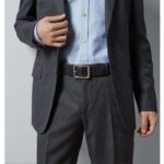 Gucci GG Unisex Rubber-Effect Leather Belt Black Square Buckle 3.3 CM Width - Imagen 11