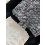 Gucci GG Women Bouclé Wool Jacket Interlocking G High Neck Dropped Shoulder – Image 9