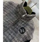 Gucci GG Women Bouclé Wool Jacket Interlocking G High Neck Dropped Shoulder – Image 6